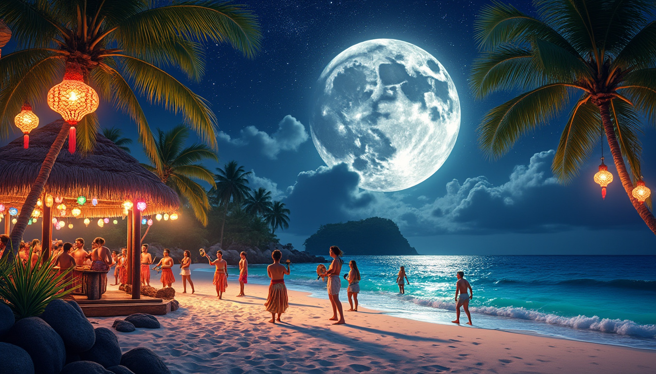découvrez ces îles enchanteuses qui fêtent la pleine lune avec des traditions éclatantes, des festivités colorées et des spectacles fascinants. un voyage magique où la culture, la nature et la lumière de la lune se rencontrent pour offrir une expérience inoubliable.